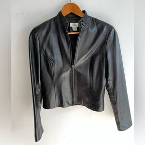 Vs2 Women’s Black Leather Jacket